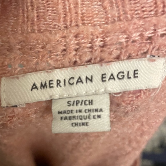 American Eagle Pink Oversized Waffle Knit Sweater ✨ - Picture 5 of 5